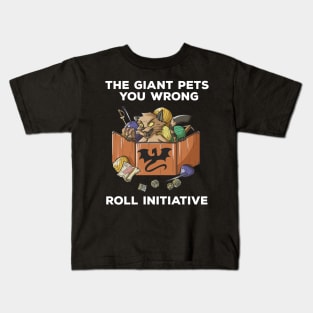 RPG Pen and Paper PnP Cat Roleplaying Cats Meme DM Gift Idea Kids T-Shirt